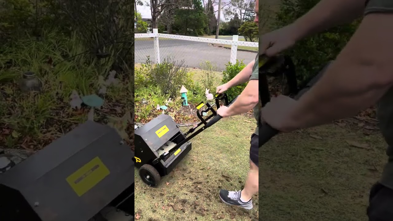 Coring in action: Paddock Aerator/Corer