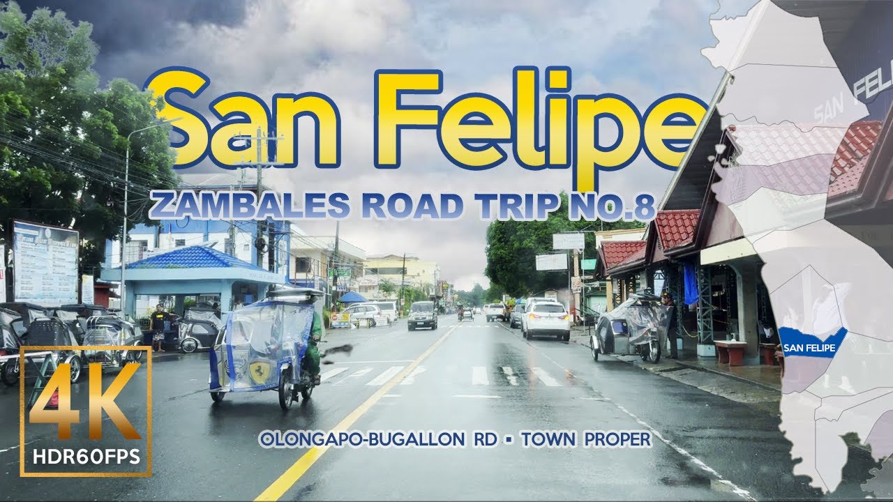 SAN FELIPE Zambales Rainy Afternoon Drive | Zambales Philippines | 4K