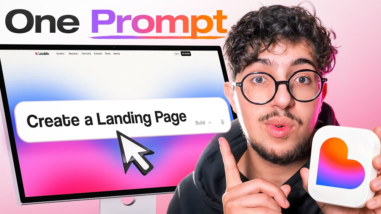 I Built a Landing Page for My YouTube Channel With Lovable AI