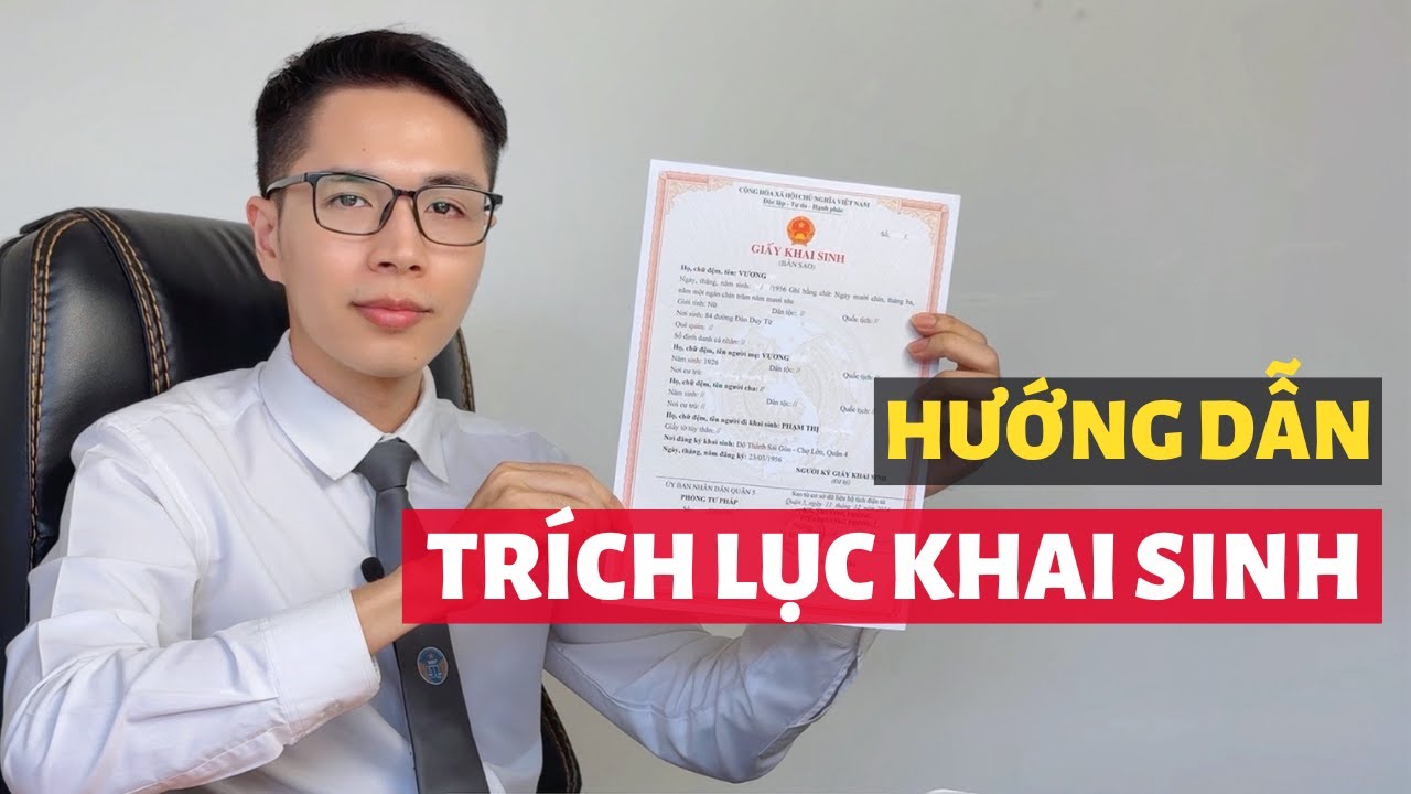 Hướng dẫn cách trích lục bản sao giấy khai sinh online thành công | Trích lục khai sinh