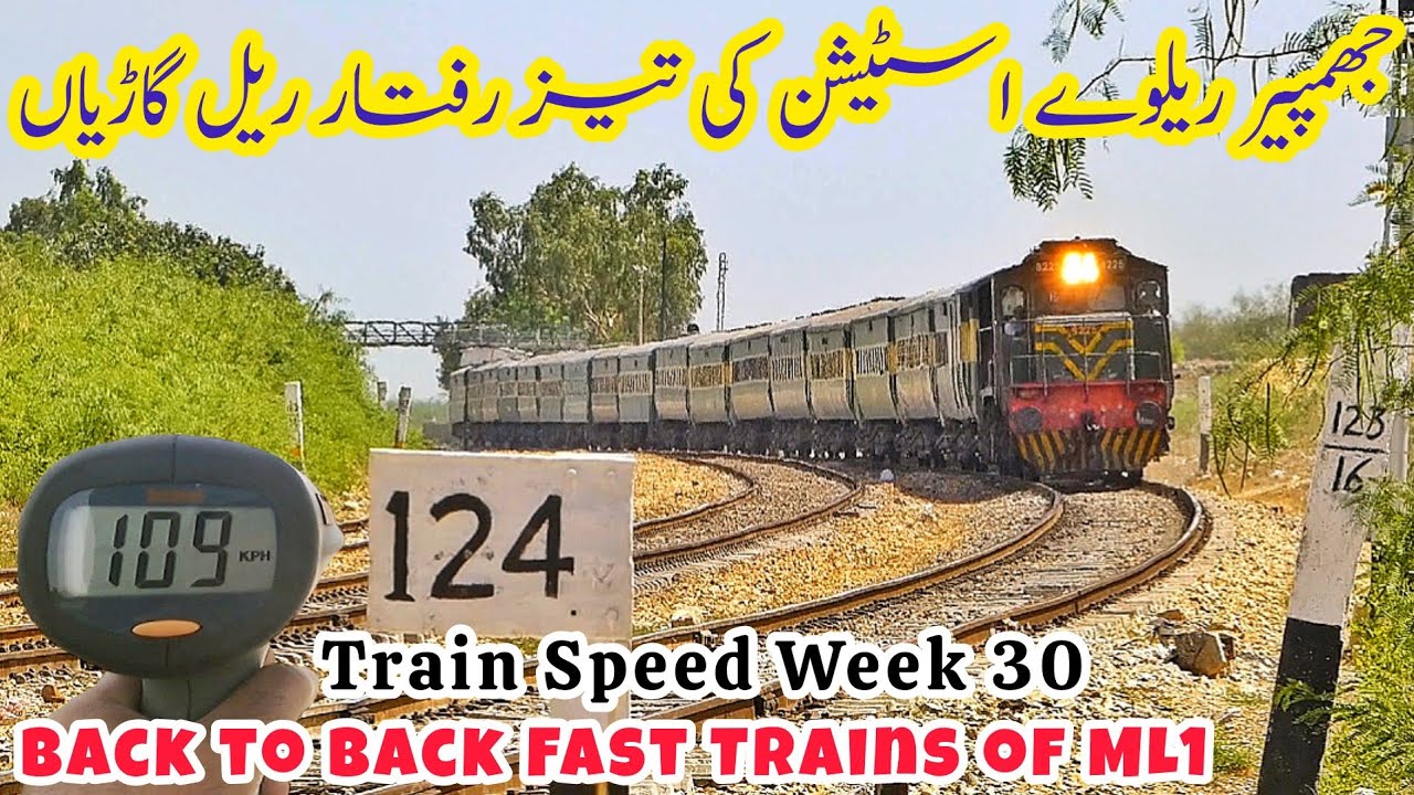 Thrilling Fast Train Actions at Remote Jhimpir Station on Pakistan's Main Line 1 | Speed Week 30