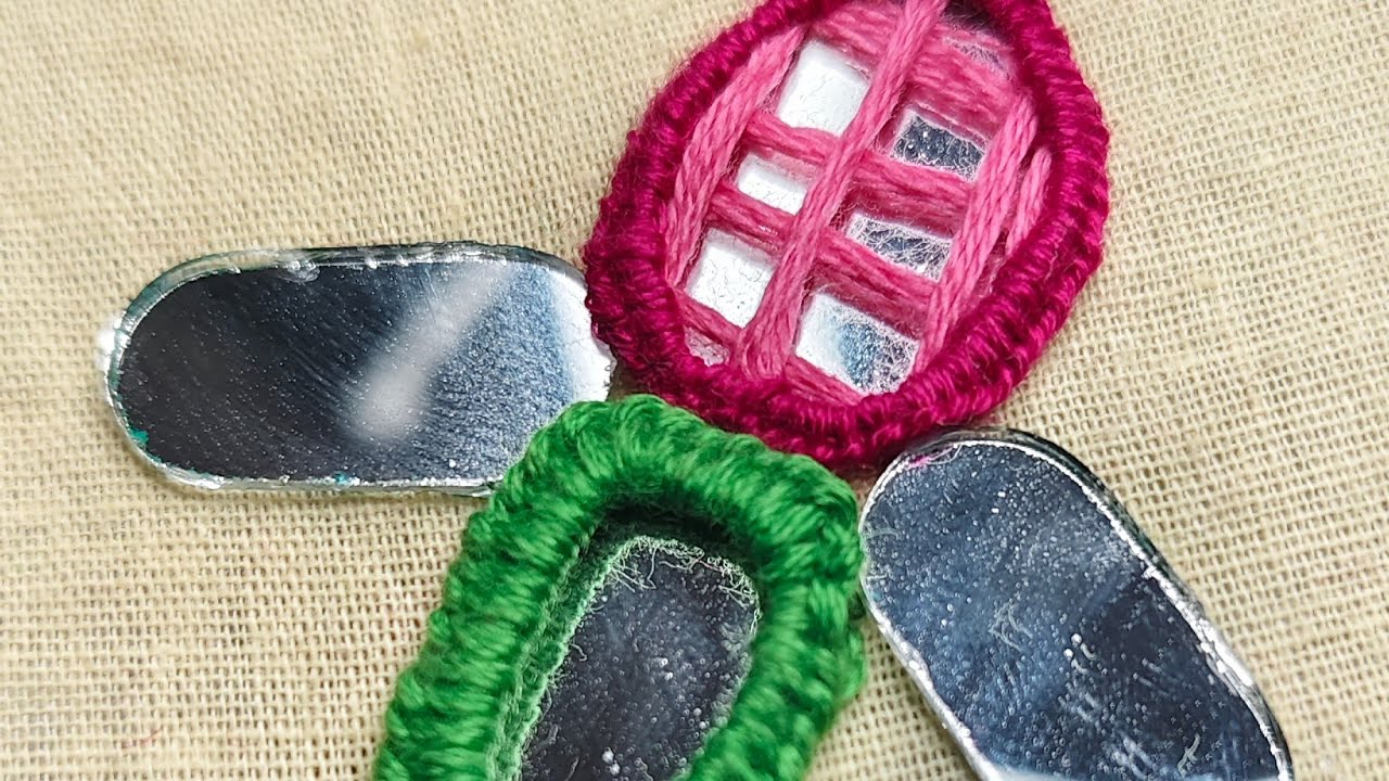mirror work embroidery design 