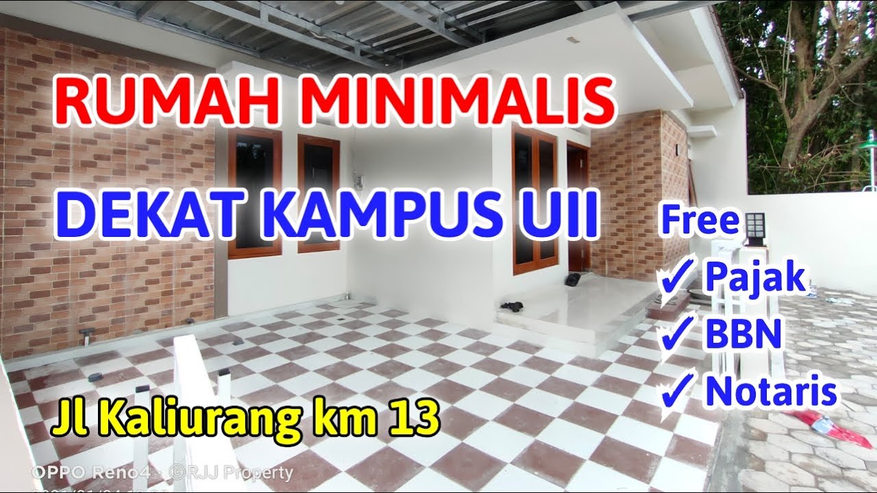 MURAH. Free Pajak, BBN, Notaris. RUMAH MINIMALIS DEKAT KAMPUS UII JL KALIURANG