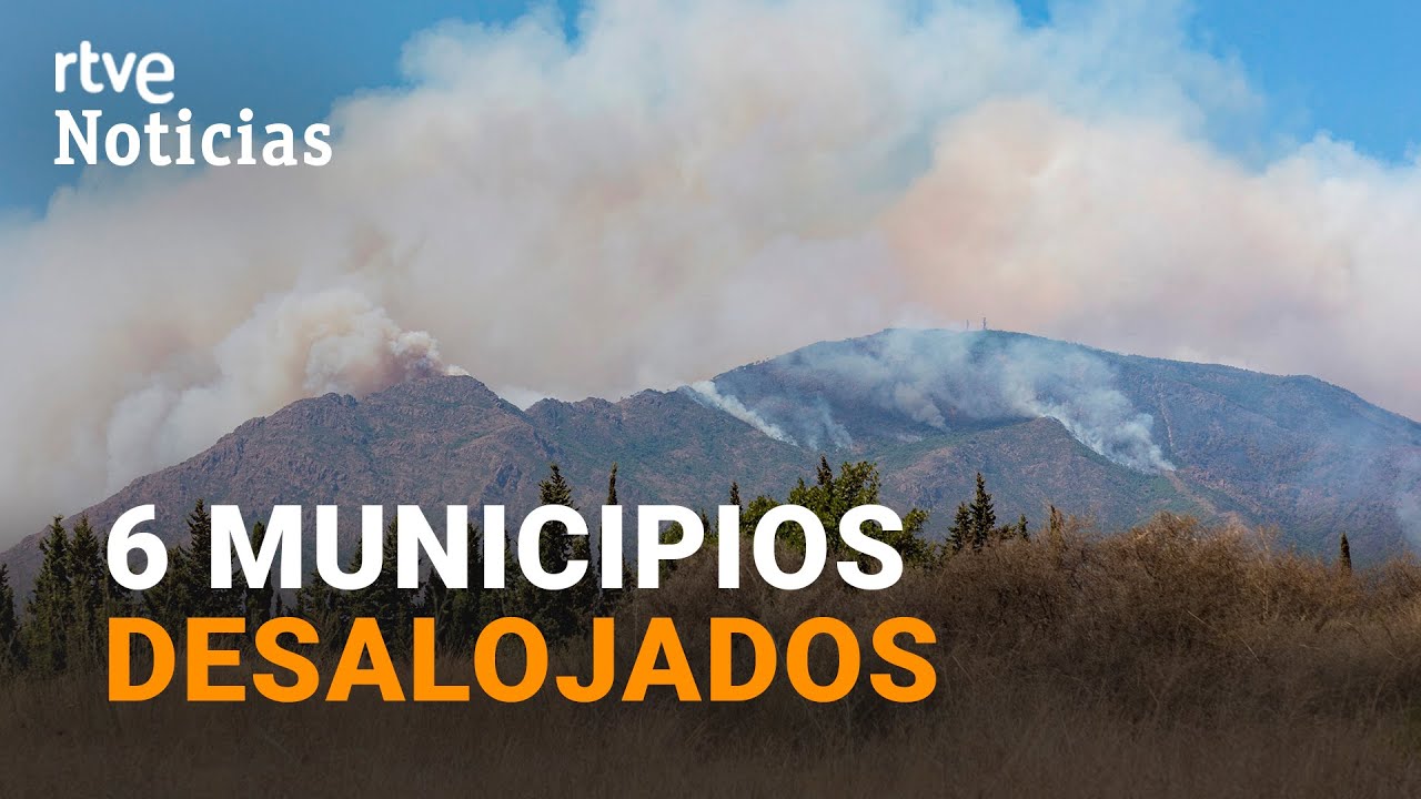 SIERRA BERMEJA: El incendio OBLIGA a intervenir a la UME y DESALOJAR más de 2600 personas | RTVE