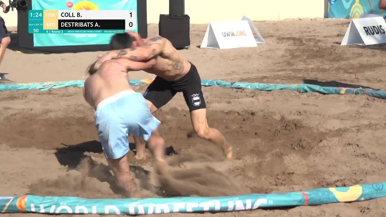 Bryan Sheridan COLL (USA) vs. Agustin Alejandro DESTRIBATS (ARG) | 2025 Monterrey Beach Wrestling Wo