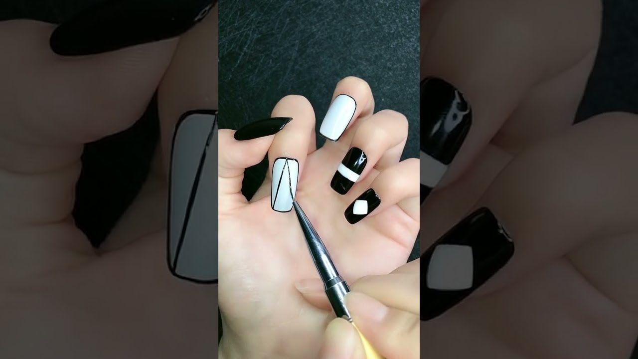 Decoration Ongles - Eeasy Nail Art Tutoriel ❤️💅🔥- Deco Ongles Simple a Faire #nailsart #shorts