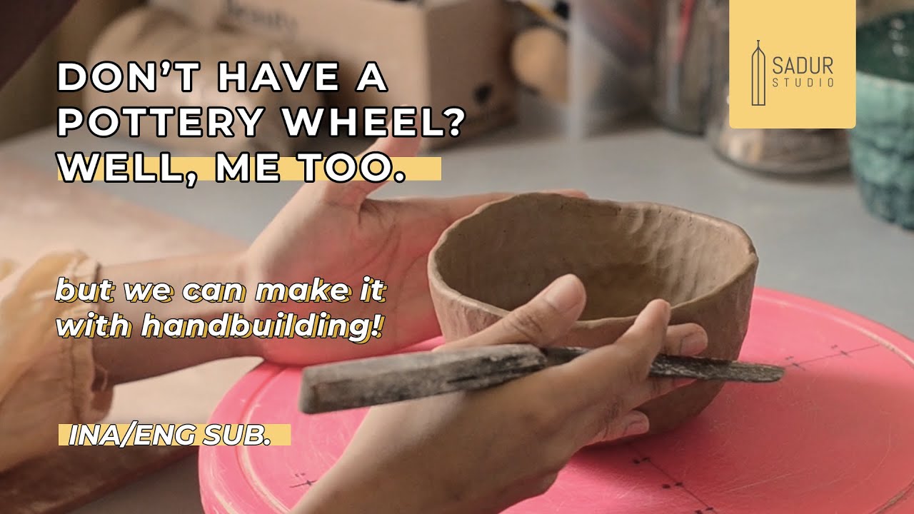 How to Make a Perfect Ceramic Bowl Without a Pottery Wheel at Home!🍜 | Pottery Tutorial Indonesia