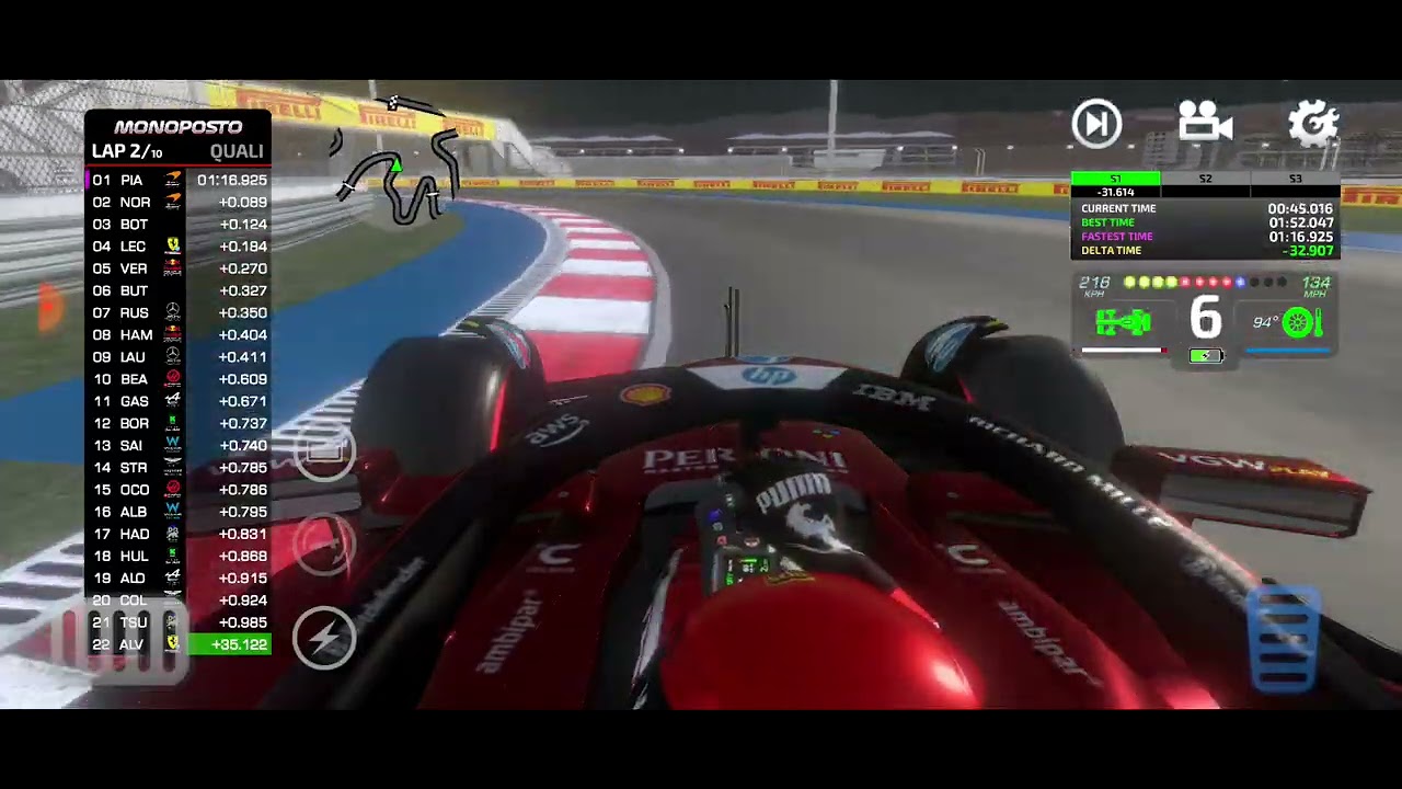 Monoposto Fantasy Career Season 2 Round 23 - Qatar Qualifying 