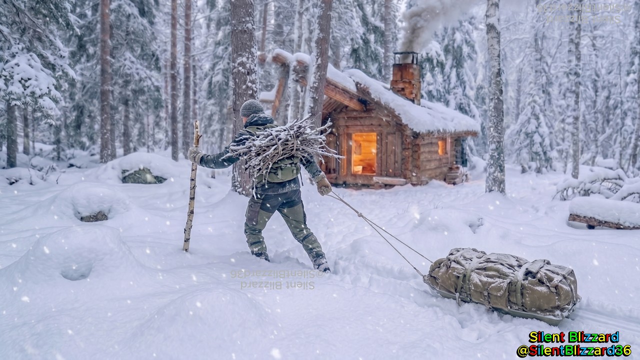 🥶 Trapped Alone for 3 Days in the Deadliest Blizzard Ever! An Abandoned Cabin Saved My Life  Winter