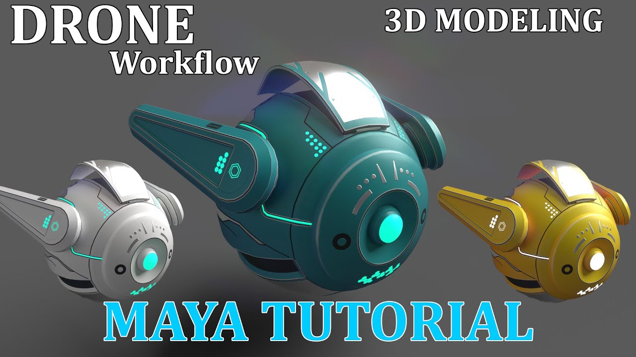 Sci-Fi Space Pod 3D Modeling Workflow | Maya tutorial | Hard Surface Modeling