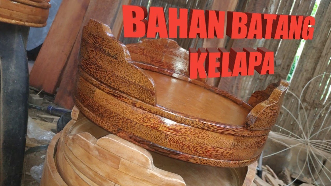 #tebokkayu  Membuat Tebok Kayu Dari Batang Kelapa..!!!