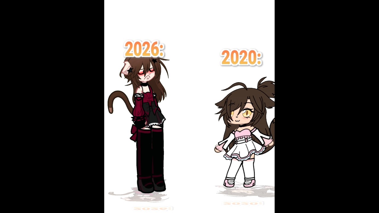 𝟐𝟎𝟐𝟔✨️𝑽𝑺 𝟐𝟎𝟐𝟒💢!?//𝑪𝑹:𝒕𝒊𝒌𝒕𝒐𝒌 #meme #shorts #gacha
