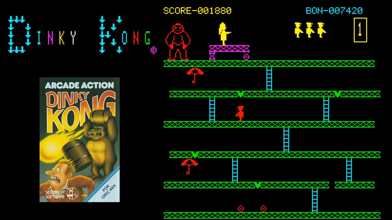 Dinky Kong on Oric 1, High Score Challenge