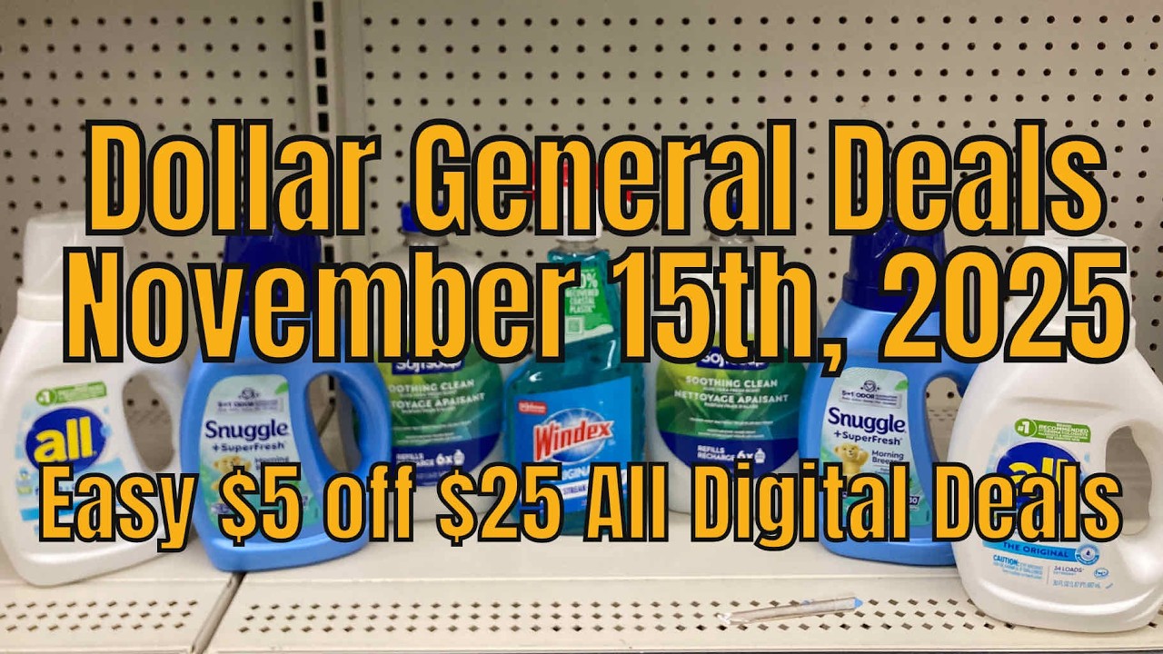 15.11.25 — Скидка 5 долларов при покупке на сумму 25 долларов по купону Dollar General в субботу