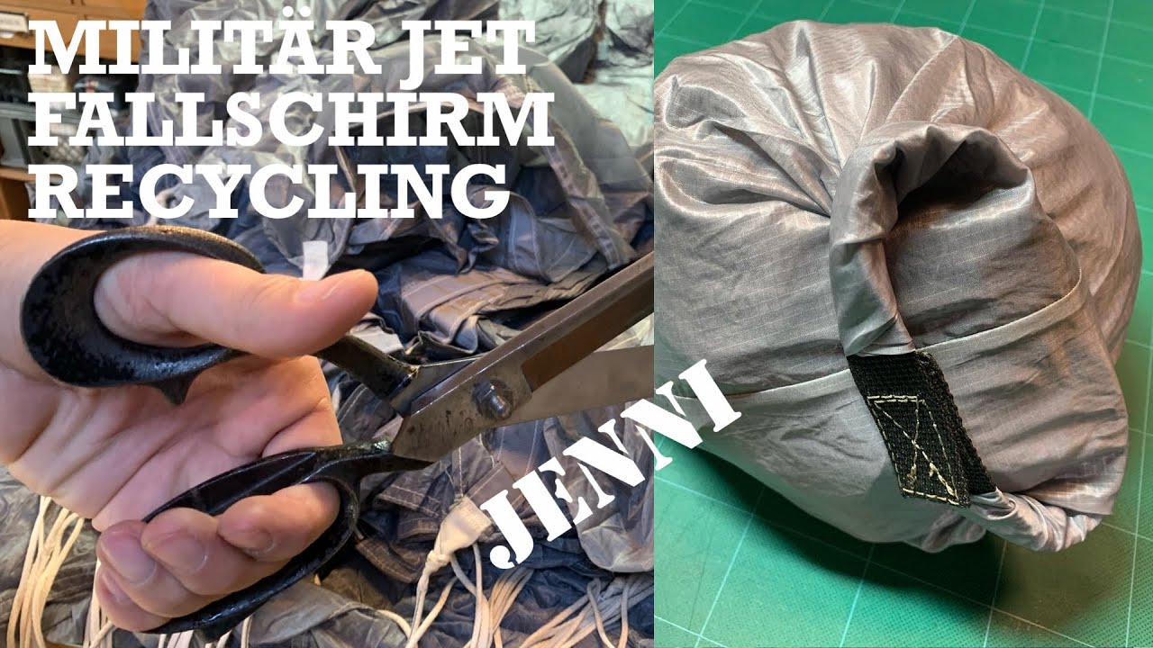 MILITÄR JET FALLSCHIRM RECYCLING