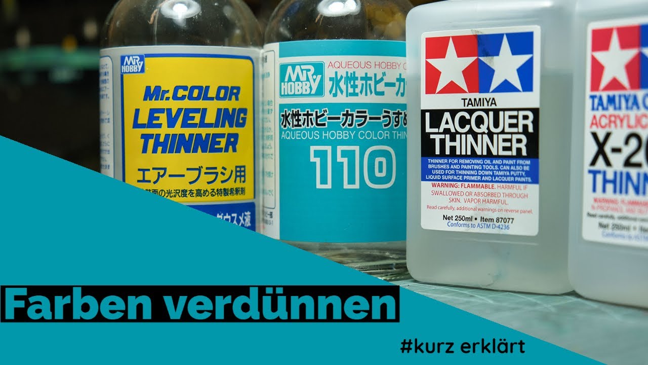 Farben verdünnen für Airbrush