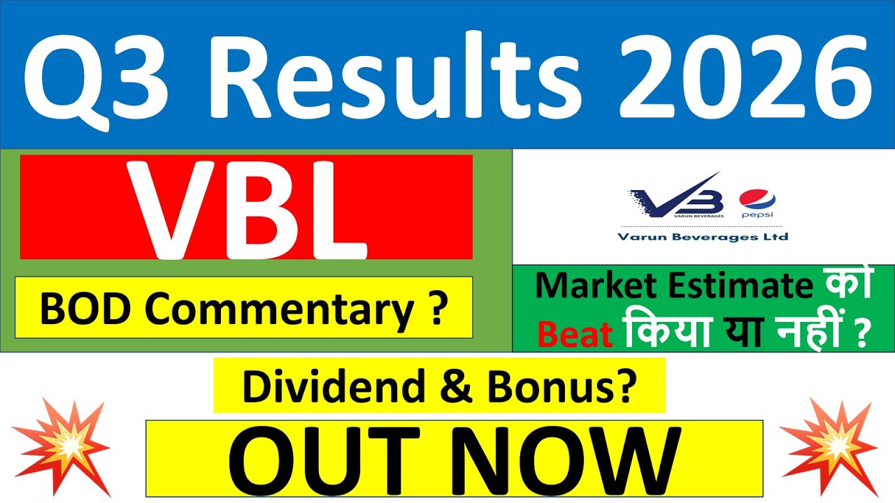 VBL q3 results 2026 | Varun Beverages Q3 results today | VBL Share News | VBL Share latest news
