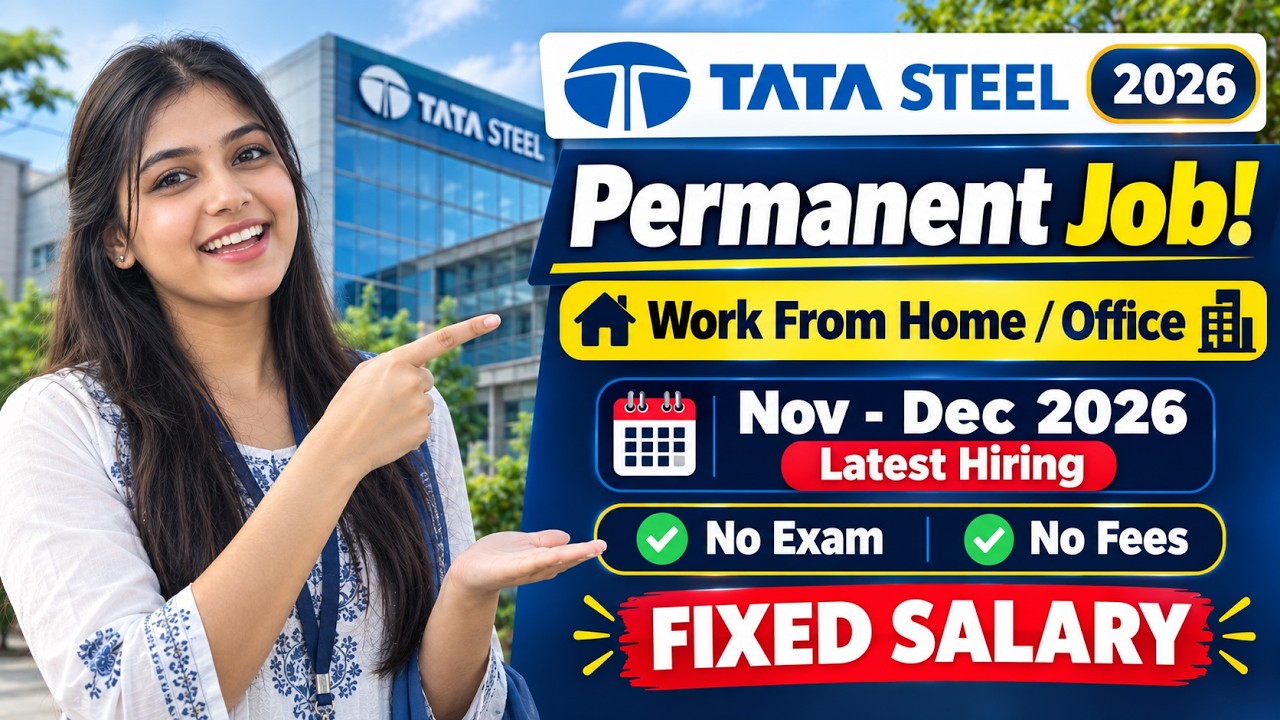 🔴 Tata Steel New Vacancy 2026 | For Diploma & B.Tech | Freshers & Experienced | Apply Online