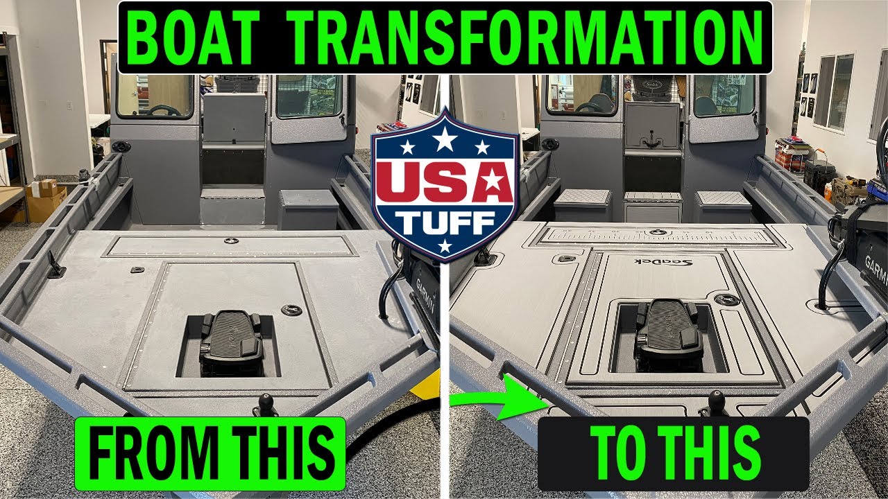 SJX 2170 Sport Jet OptiMax Fishing Boat | SeaDek Decking Transformation by USATuff