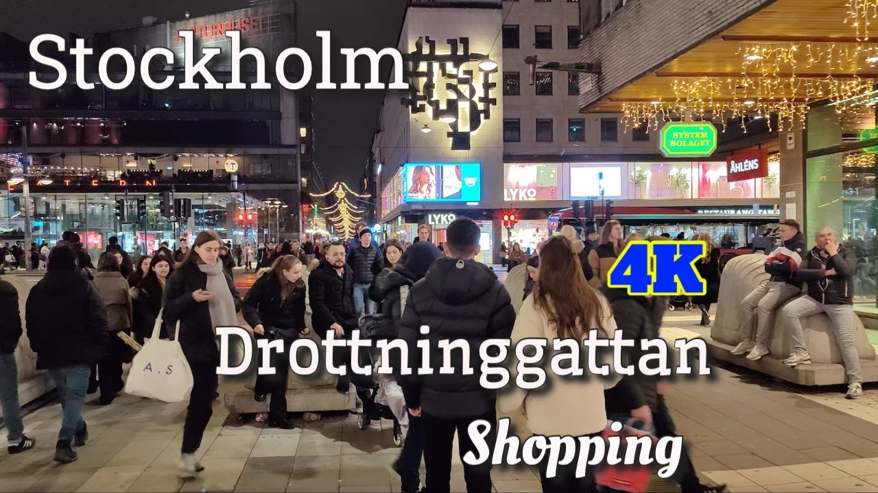Exploring STOCKHOLM'S Favorite Shopping Street Drottninggatan and Shopping Areas Nearby 4K 2025