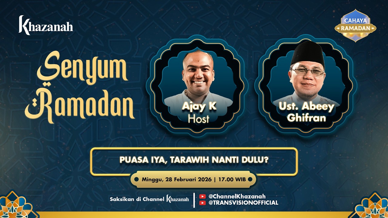 PUASA IYA, TARAWIH NANTI DULU? - SENYUM RAMADAN