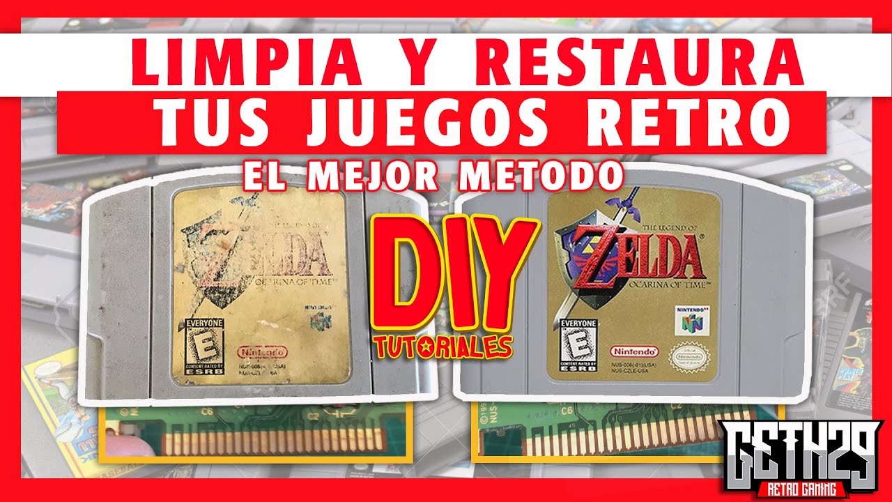 COMO LIMPIAR los JUEGOS de NINTENDO 64, NES, Super Nintendo