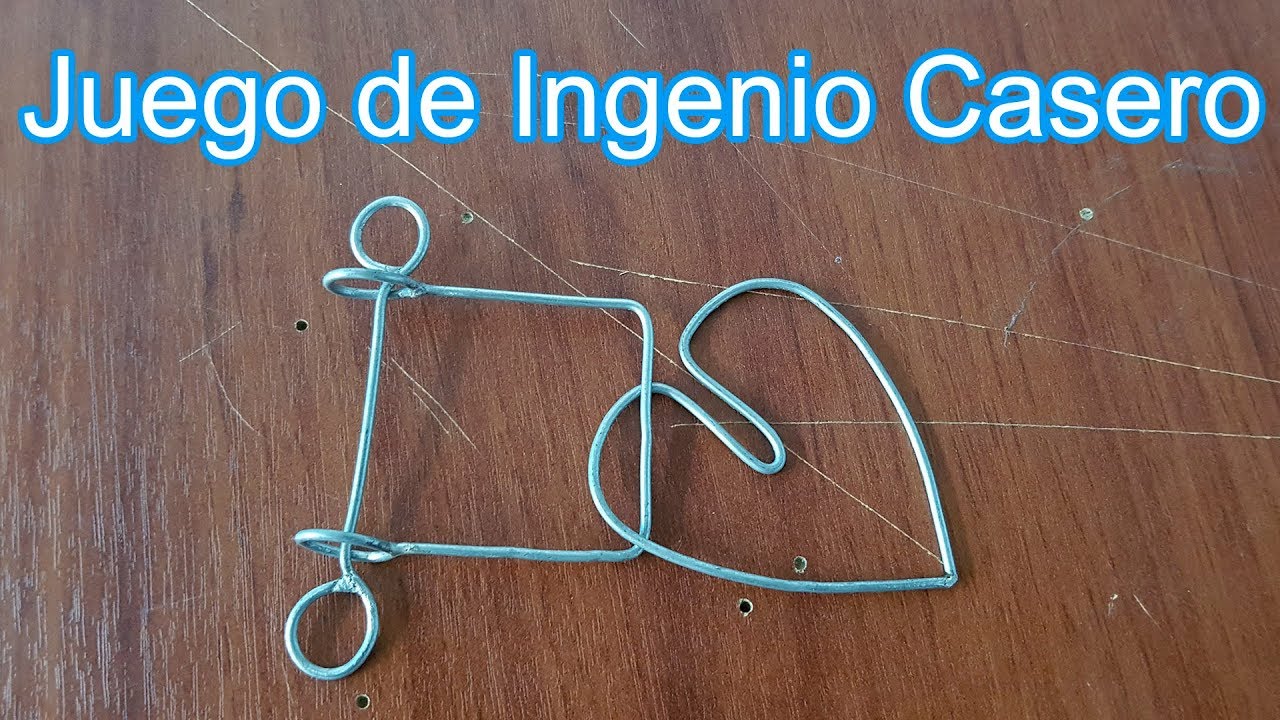 Construye tu Juego de Ingenio Casero con Alambre | Como Hacer Juego de Ingenio