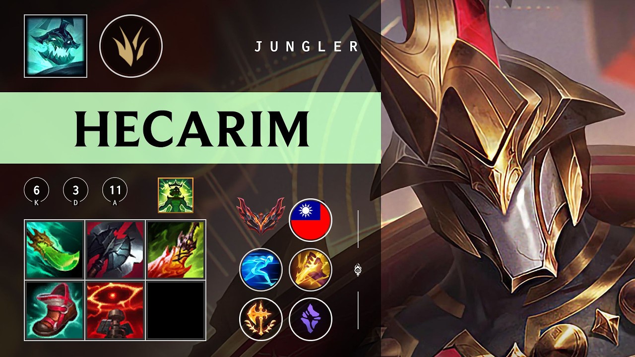 Hecarim Jungle vs Lee Sin - TW Grandmaster Patch 26.03