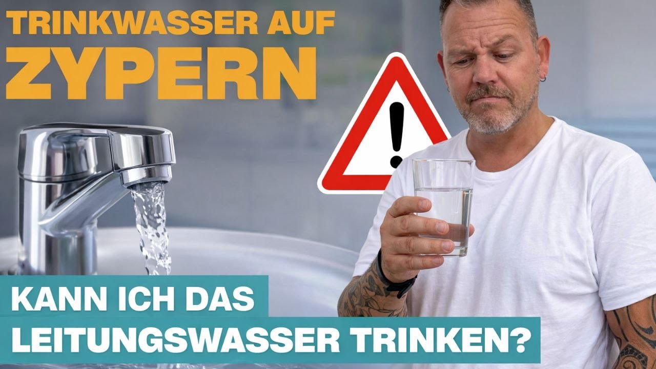 😳 Trinkwasser auf ZYPERN: Kann ich das Leitungswasser trinken?
