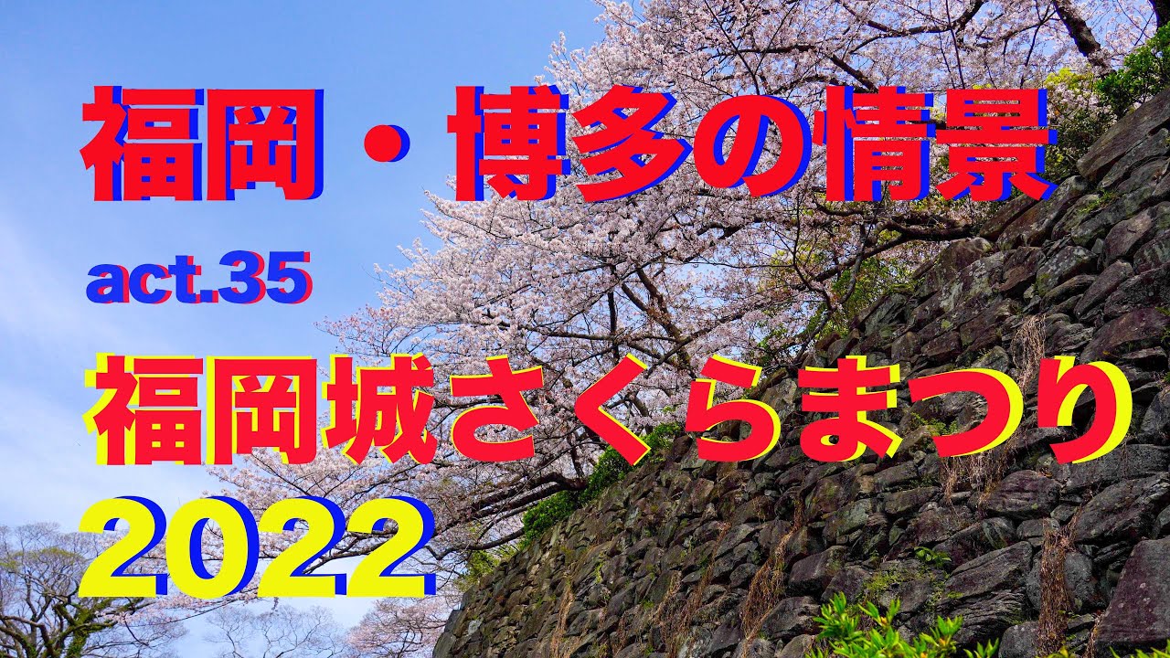 【4k】福岡・博多の情景 act.35・・・SONY &alpha;-7IVで捉えた『福岡城さくらまつり2022』