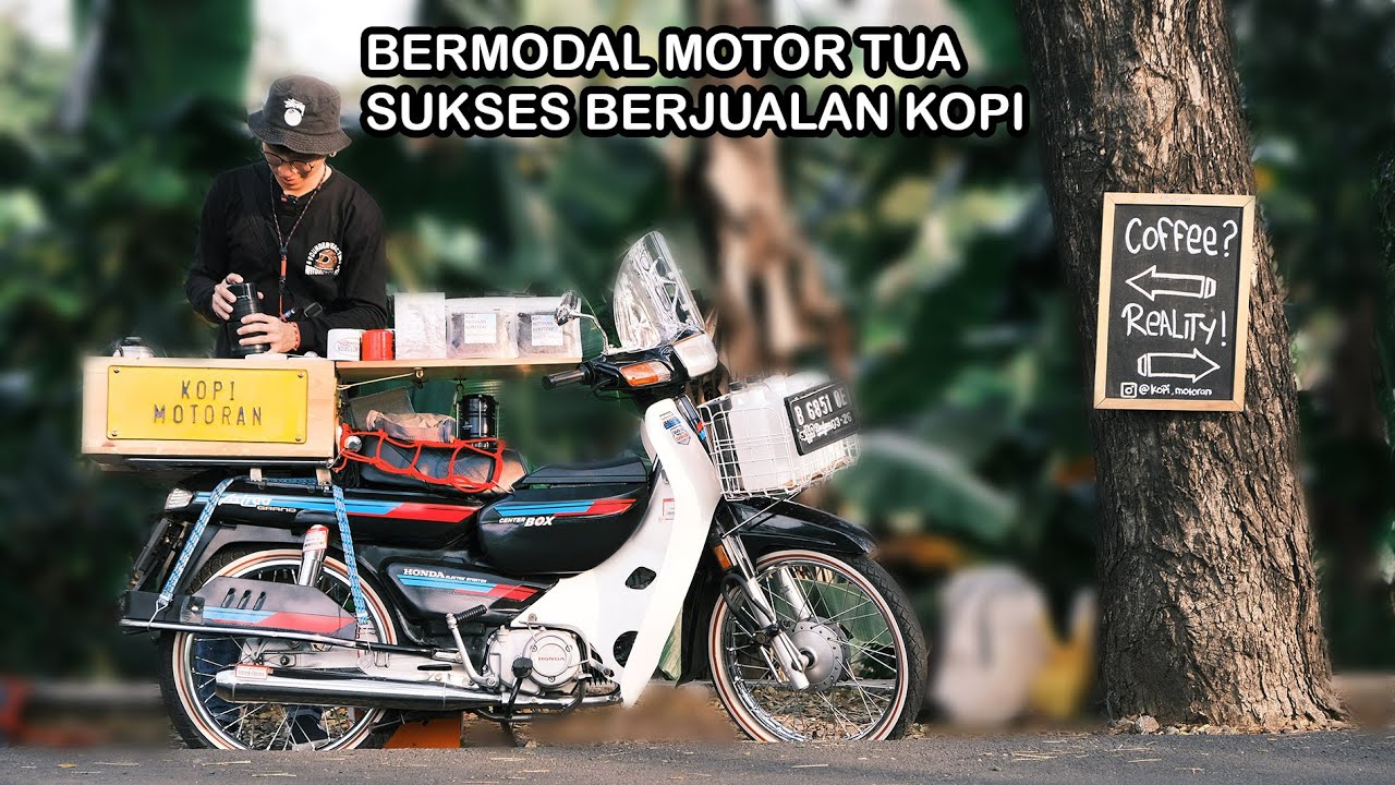 Coffee shop di atas motor