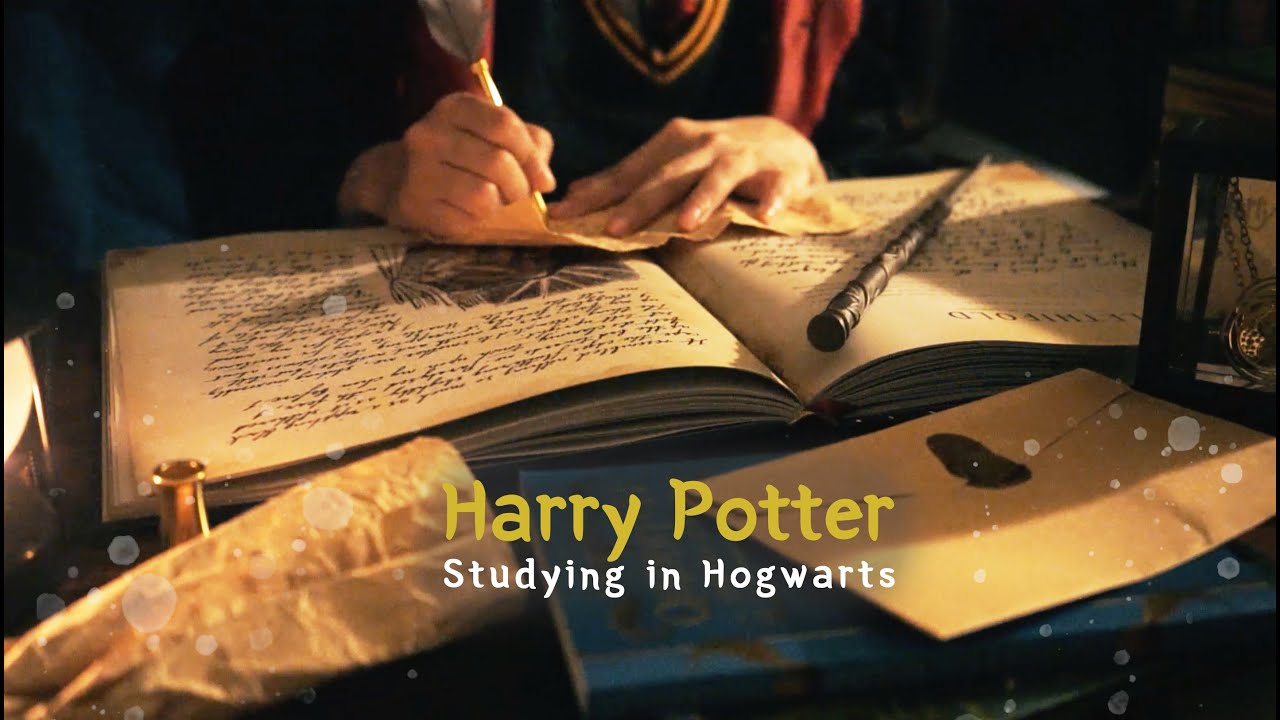 [ASMR/Harry Potter]호그와트 도서관에서 같이 공부해요/신비한 동물사전 예습공부/3학년선택과목/Study with me/롤플레이