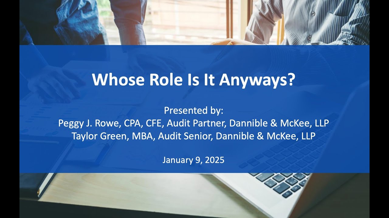 Whose Role Is It Anyways?