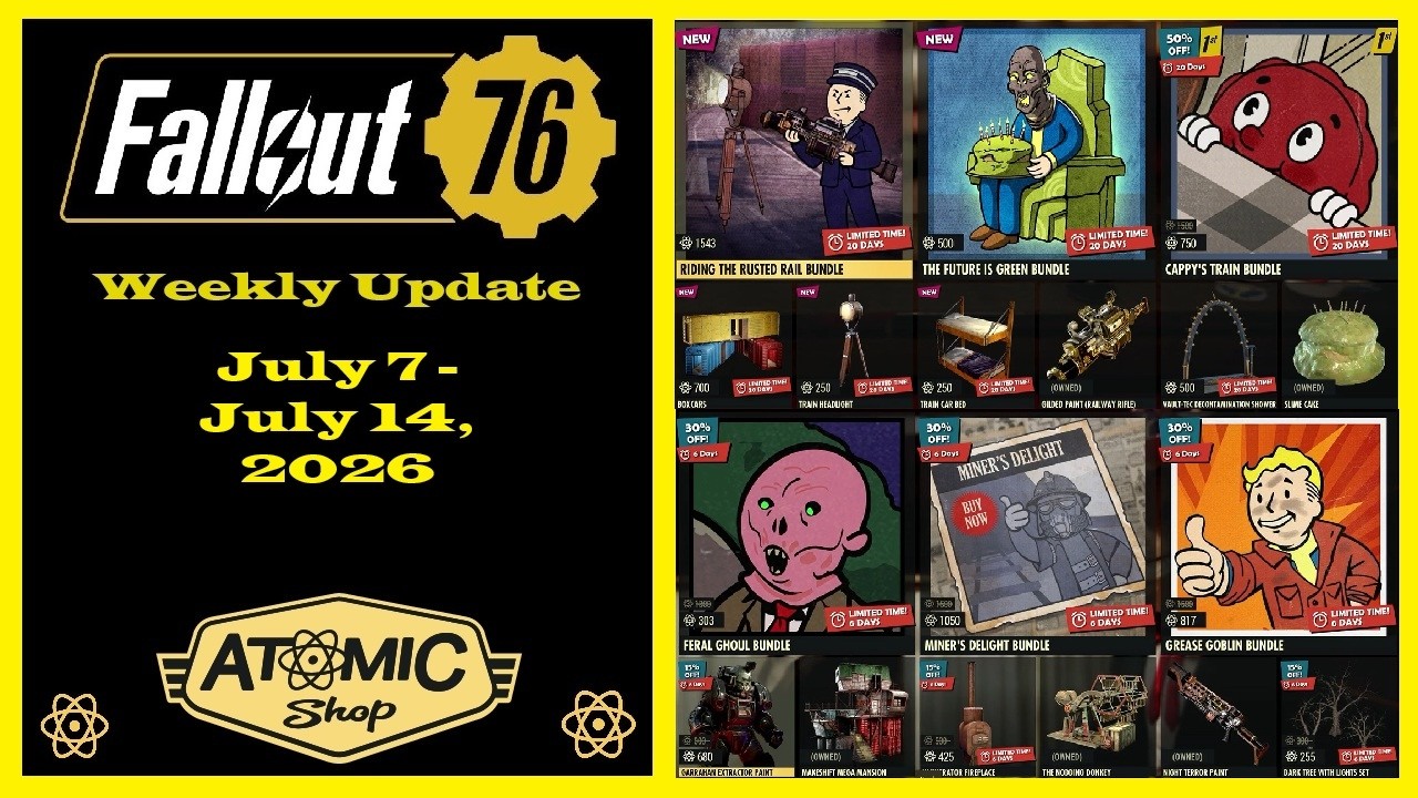 Еженедельное обновление Атомной лавки с 7 по 14 июля 2026 года &mdash; Fallout 76: еженедельное обновле...