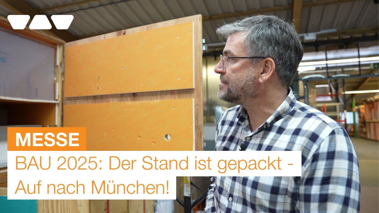 Videotagebuch BAU 2025: Die BAU ist gepackt! Einblick in den Messebau – Folge 2