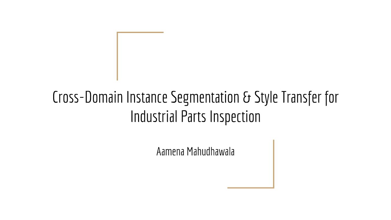 Cross-Domain Instance Segmentation & Style Transfer for Industrial Parts Inspection