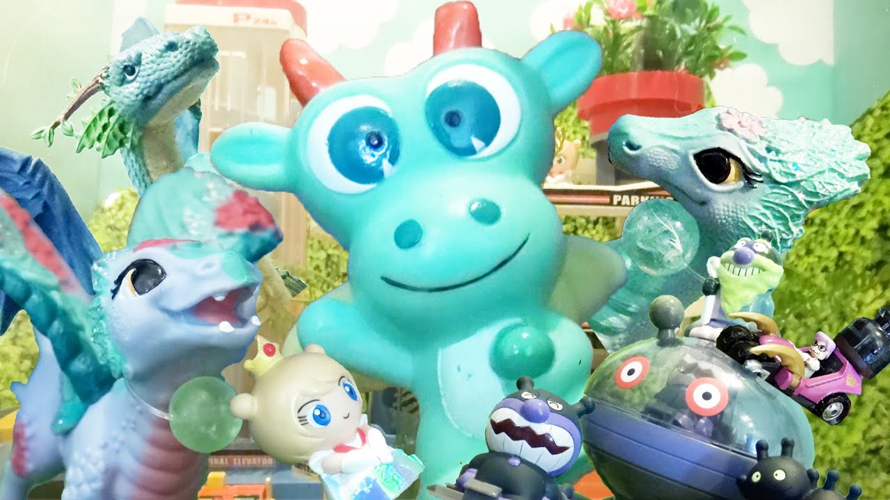 アンパンマン王国物語 伝説のグリーンドラゴン 第2章 旧トミカビル城に封印されていたのは小っちゃくて可愛いドラゴン!?そして古の伝説が明らかに！指人形シリーズ第10弾☆おもちゃ 子供 anpanman