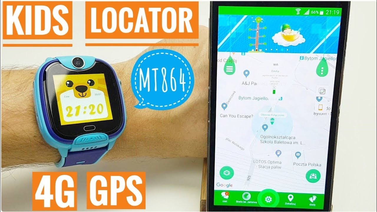 Kids Locator 4G MT864 dziecięcy smartwatch z lokalizatorem GPS LBS WIFI Media-Tech | ForumWiedzy