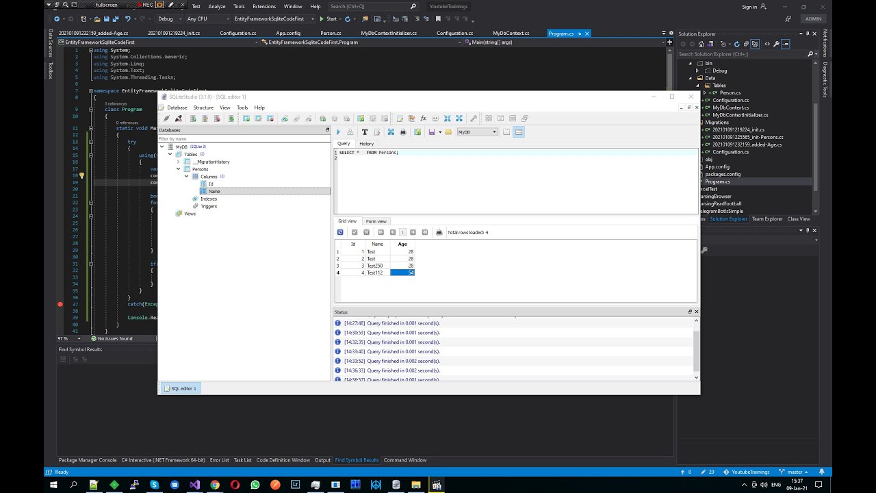 c# - это просто: Entity Framework Code First SqLite за 15 минут