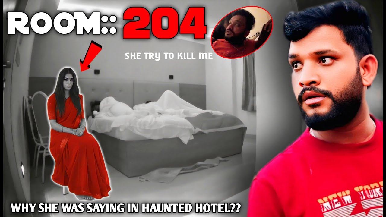 Room' no 204 Lady sprit in haunted hotel#hauntedhotel #horror #ghost #royalvihari #viral