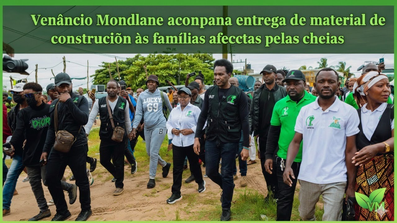 Venâncio Mondlane acompanha entrega de material de construção às famílias afectadas pelas cheias