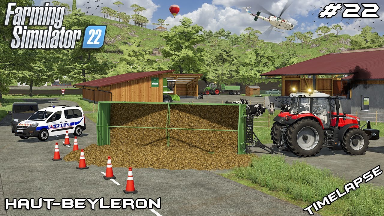РАБОЧИЙ перевернул прицеп, полный НАВОЗА | Животные на О-Бейлероне | Farming Simulator 22 | Эпизо...