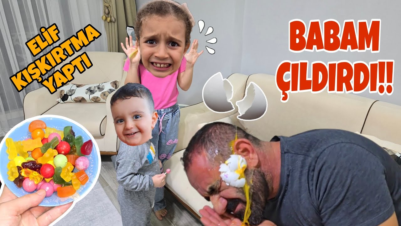 EYVAH POYRAZ ELİF BABASINA YUMURTA İLE KIŞKIRTMA YAPTI!!!