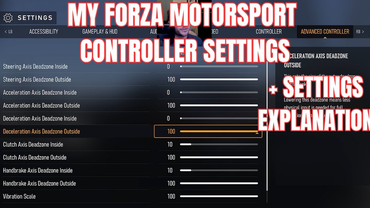 Руководство по настройкам контроллера Forza Motorsport, включая настройки My Assist (советы по Fo...