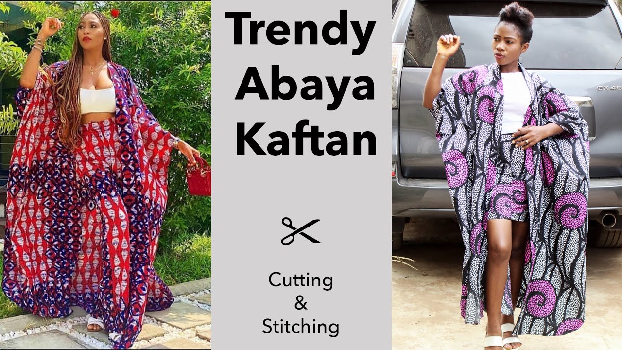 How To Make Trendy Abaya Kaftan || Maxi Gown || Kimono Dress || Cutting || Stitching