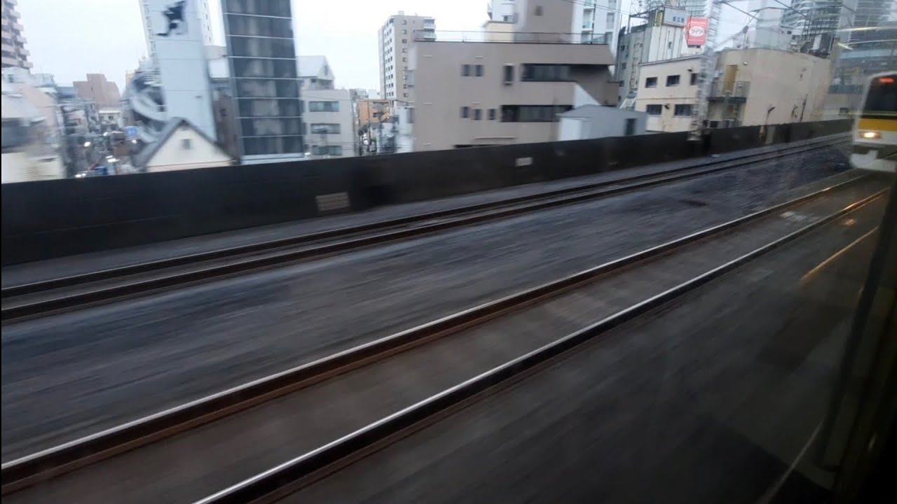 Suara traksi kereta JR seri E217 saat masih beroperasi | Ichikawa – Shin-Koiwa