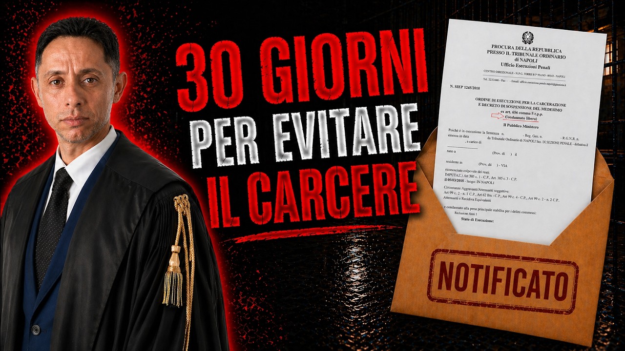 🔐Come EVITARE il CARCERE con le misure alternative: 30 giorni per NON andare in GALERA❗