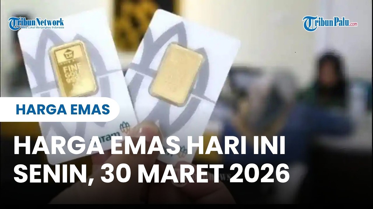 Harga Emas Hari Ini Senin 30 Maret 2026, Emas Antam Turun, Ukuran 1 Gram Dijual Rp 2,807,000