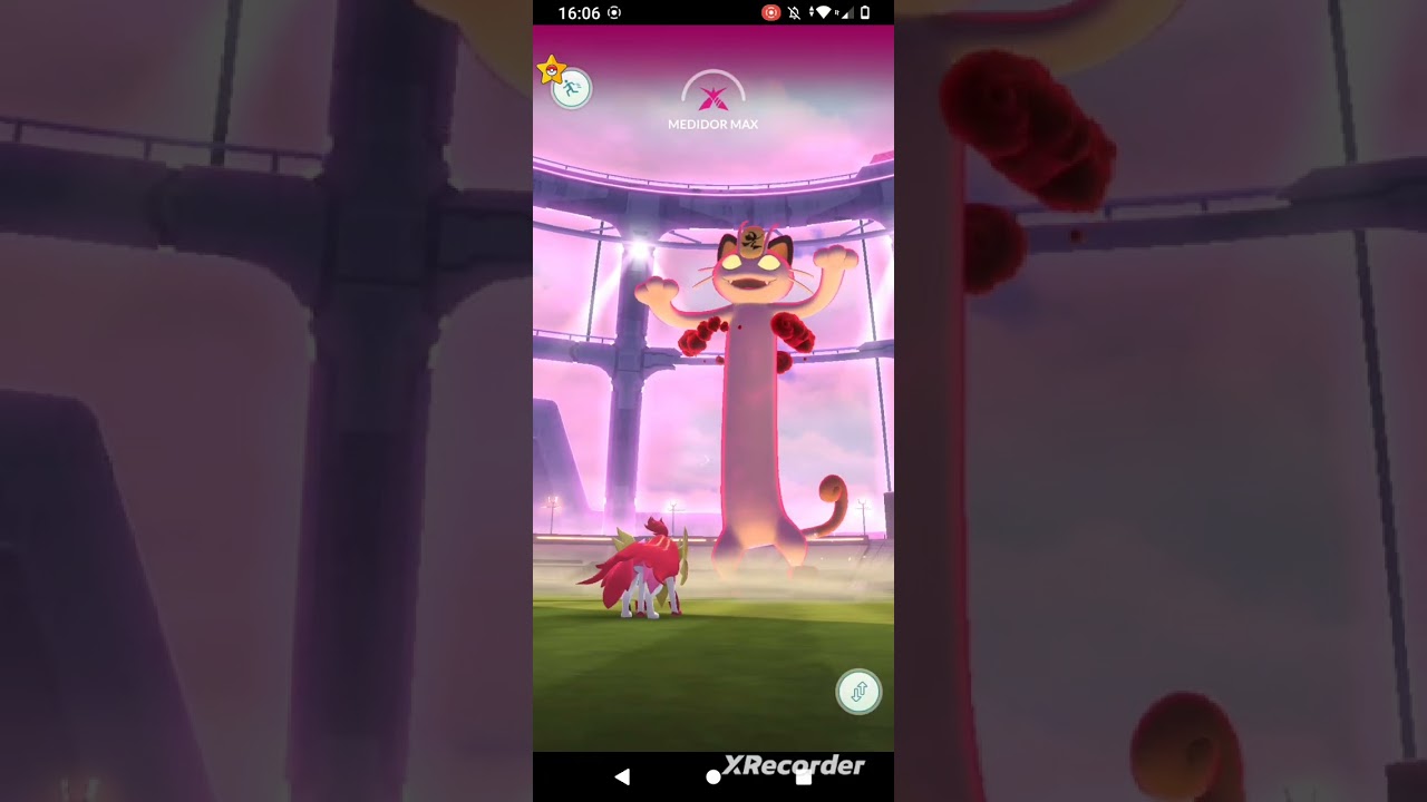 Eu fiz gigantamax Meowth no Pokemon Go 