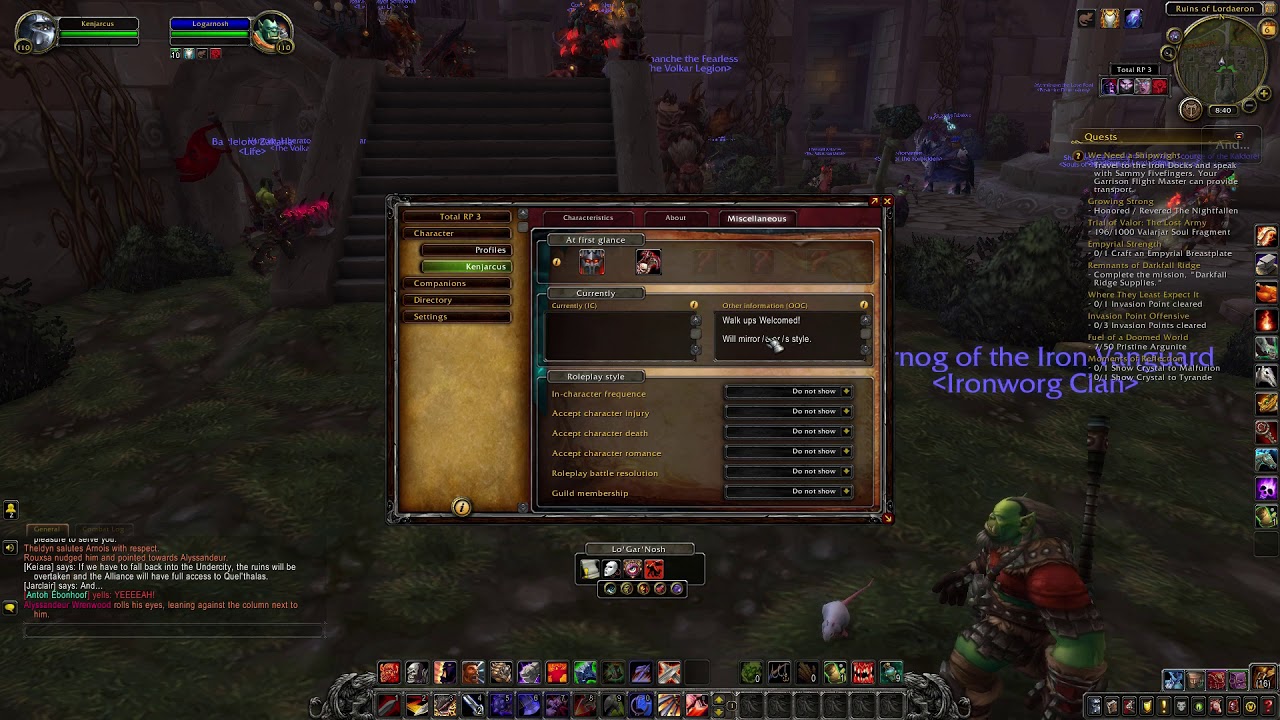 Wyrmrest Accord Massive Horde RP Lordaeron before Siege